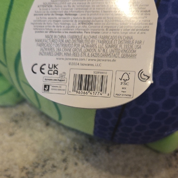 Squishmallows Hugmees Collection 10 Inch The Hulk New With Tags - Picture 3 of 4